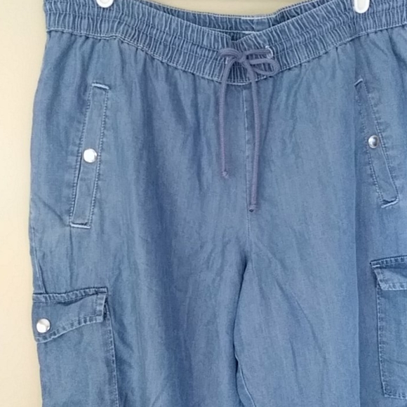 Lyocell Stretch Comfort Waist Crop Ankle Pants 14M - Picture 5 of 10